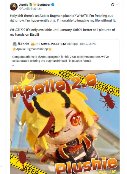 Apollo Bugman: Indie Vtuber